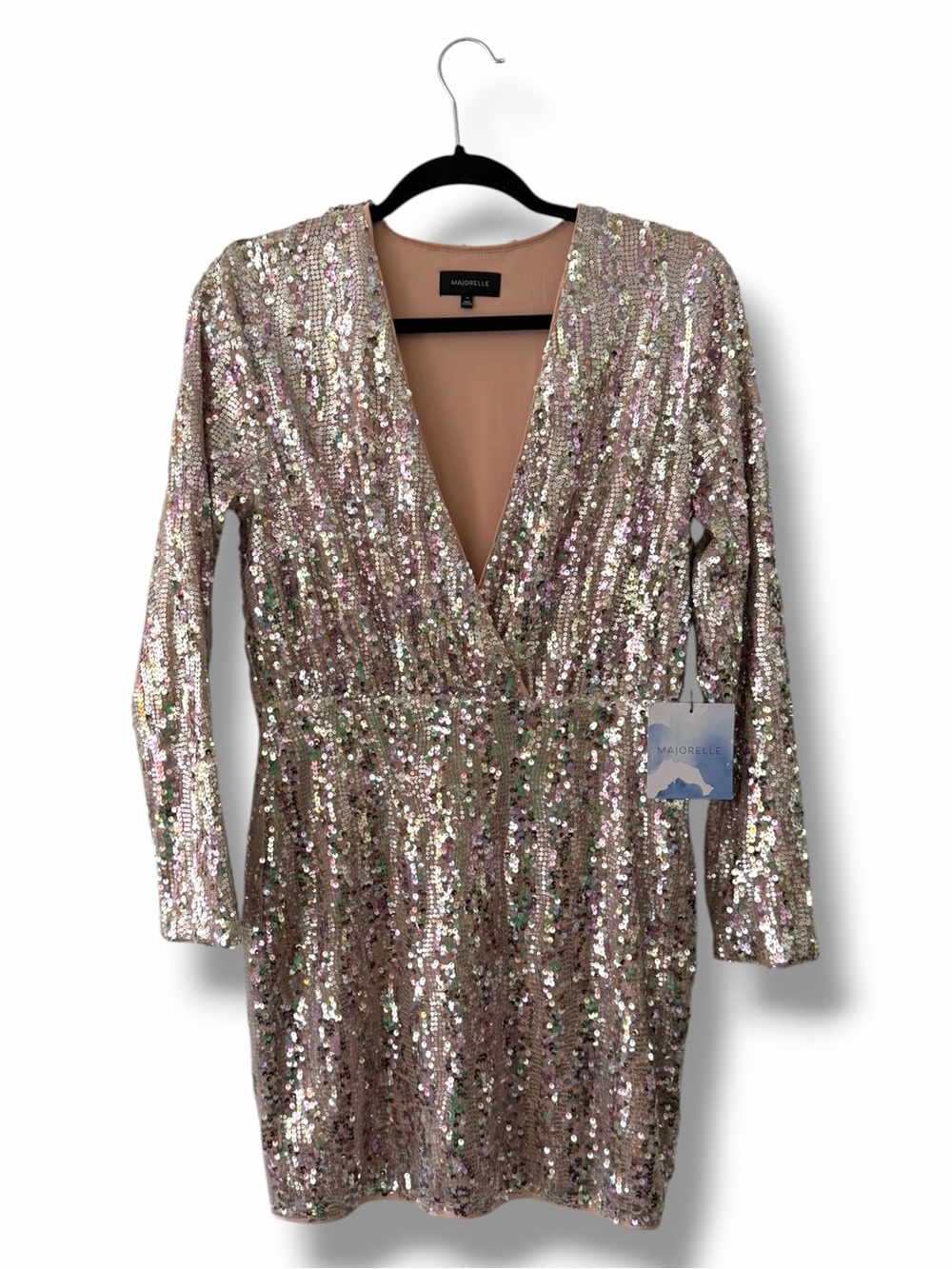 NWT Majorelle Revolve Claudina Sequin Mini Party Dress Bachelorette Bride Medium - Picture 2 of 12